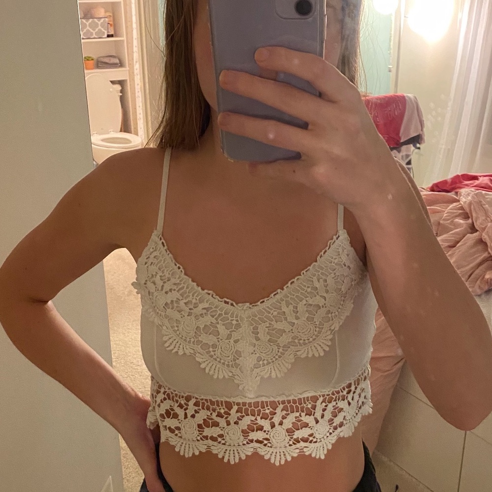 White Bralette Size M